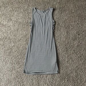 American Eagle Outfitters Black and White Striped Mini Dress